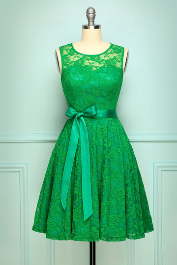 Vestido de renda verde